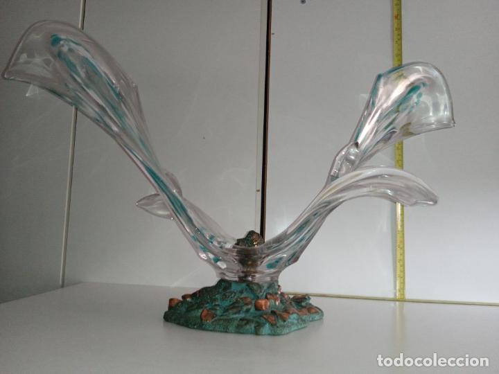 Antig&uuml;edades: Precioso centro de mesa cristal de Murano. - Foto 9