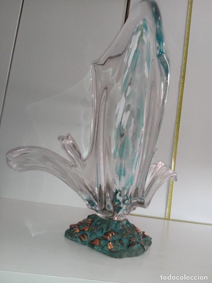 Antig&uuml;edades: Precioso centro de mesa cristal de Murano. - Foto 12