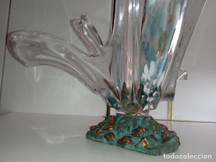 Antig&uuml;edades: Precioso centro de mesa cristal de Murano. - Foto 13