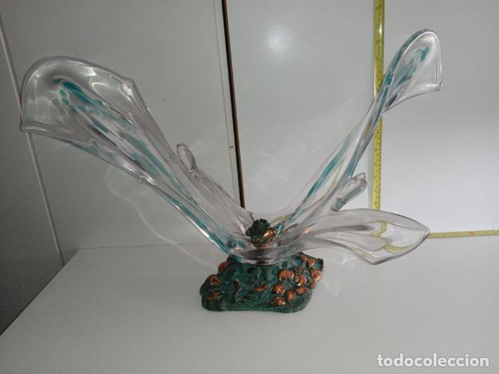 Antig&uuml;edades: Precioso centro de mesa cristal de Murano. - Foto 17