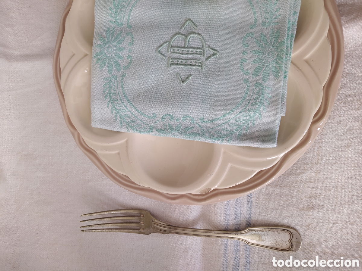 Antig&uuml;edades: Plato de servir huevos Sarreguemines gres cer&aacute;mico - Foto 10