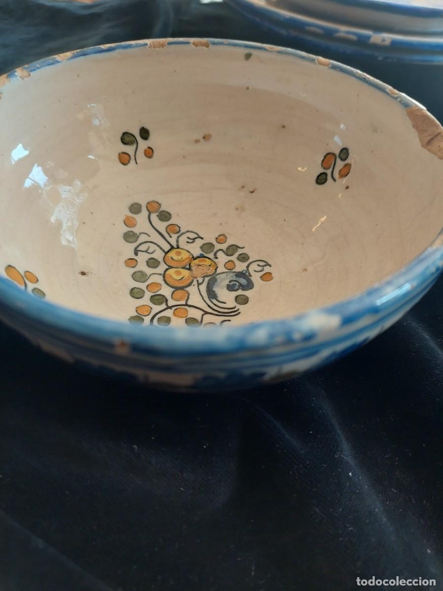 Antig&uuml;edades: Cuenco de cer&aacute;mica de Talavera marcado - Foto 1