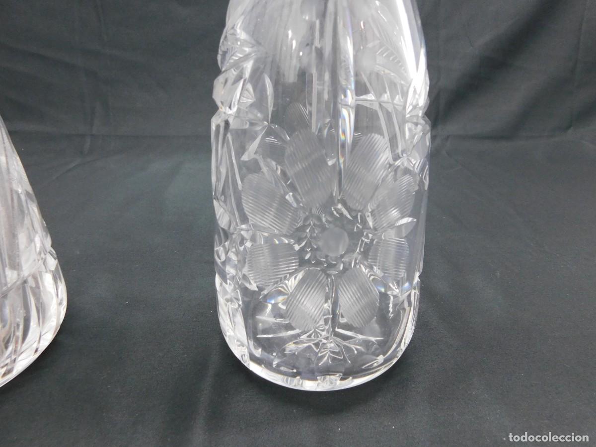 Antig&uuml;edades: Pareja botellas cristal y plata - Foto 5