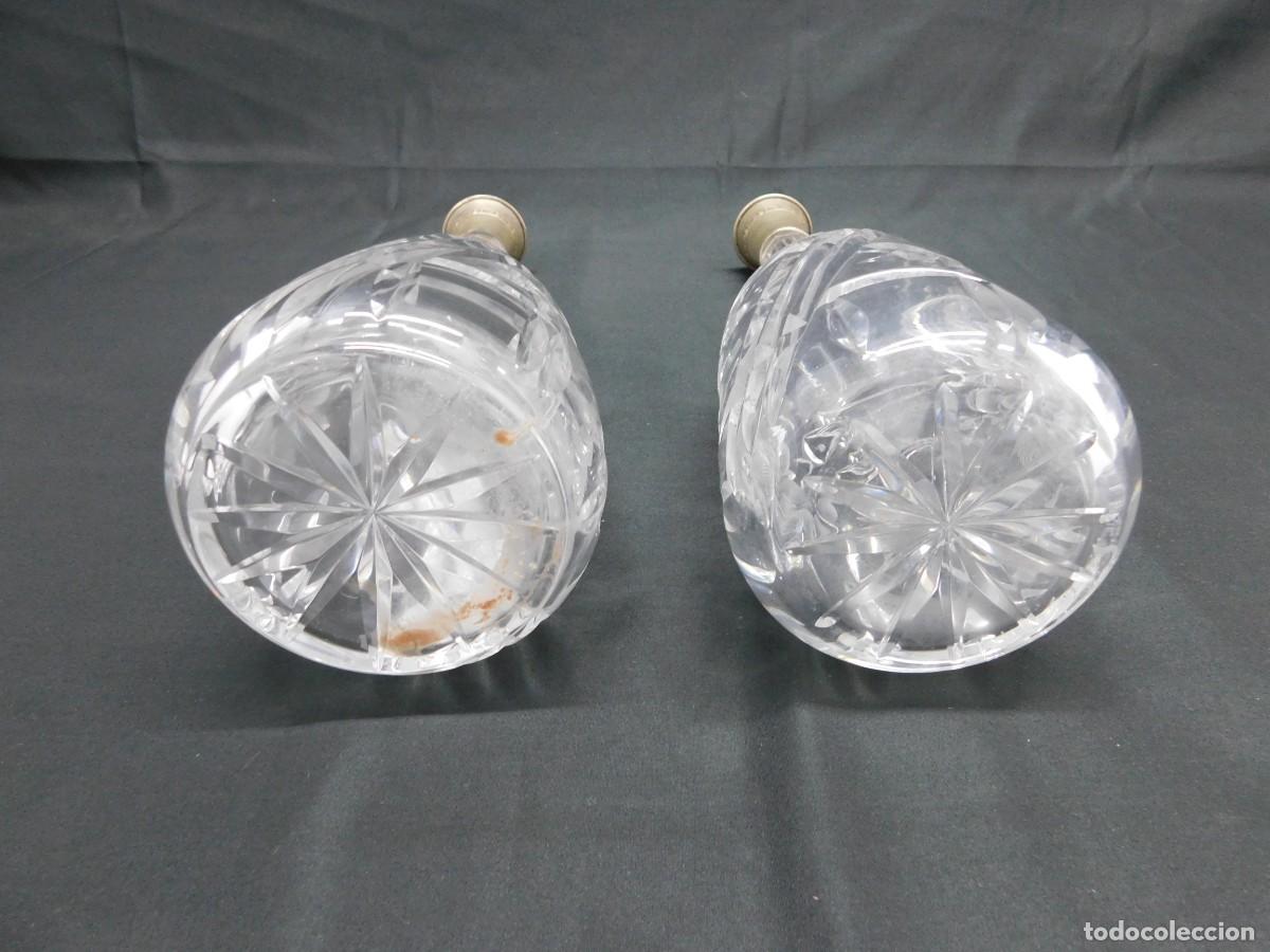 Antig&uuml;edades: Pareja botellas cristal y plata - Foto 9