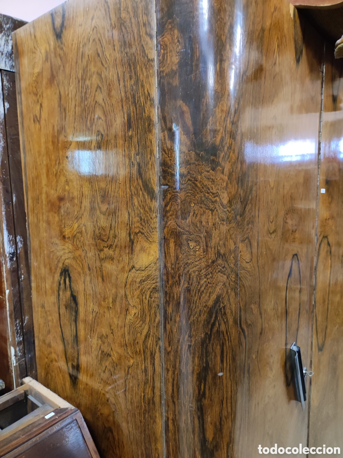 Antig&uuml;edades: Armario art deco chapas - Foto 2