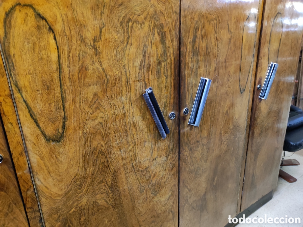 Antig&uuml;edades: Armario art deco chapas - Foto 4