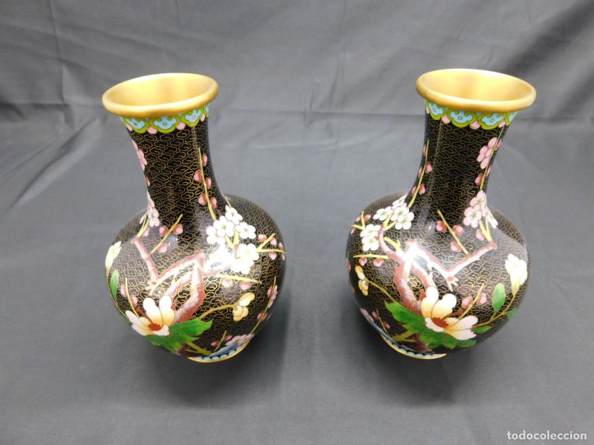 Antig&uuml;edades: Jarrones Cloisonne - Foto 2