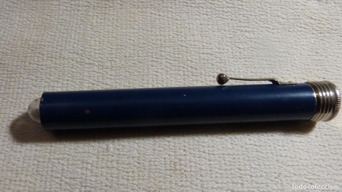 Antig&uuml;edades: LINTERNA TUBULAR AZUL - Foto 10