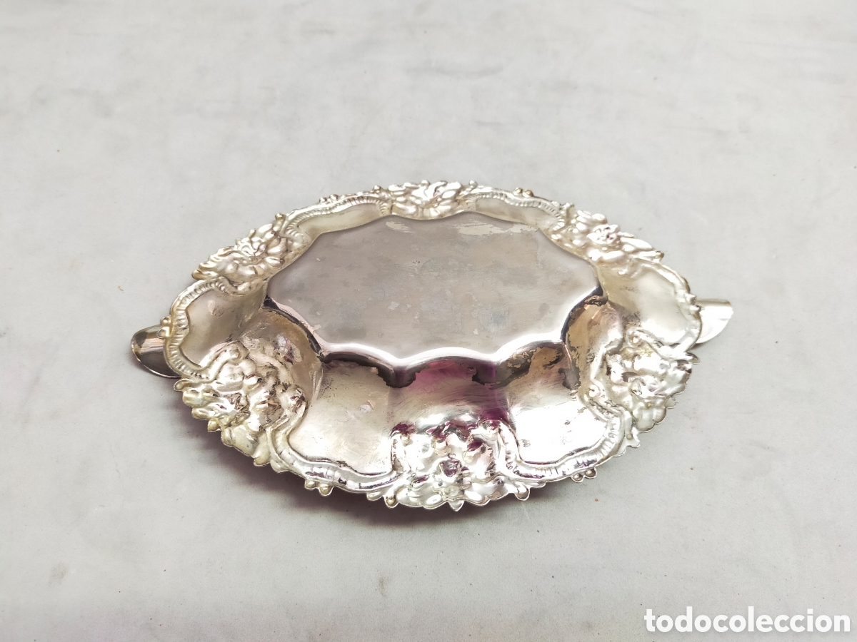 Antig&uuml;edades: CENICERO EN METAL PLATEADO. - Foto 3