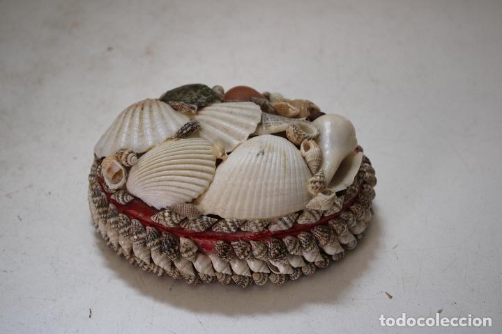 Antig&uuml;edades: caja joyero con conchas de mar - Foto 4