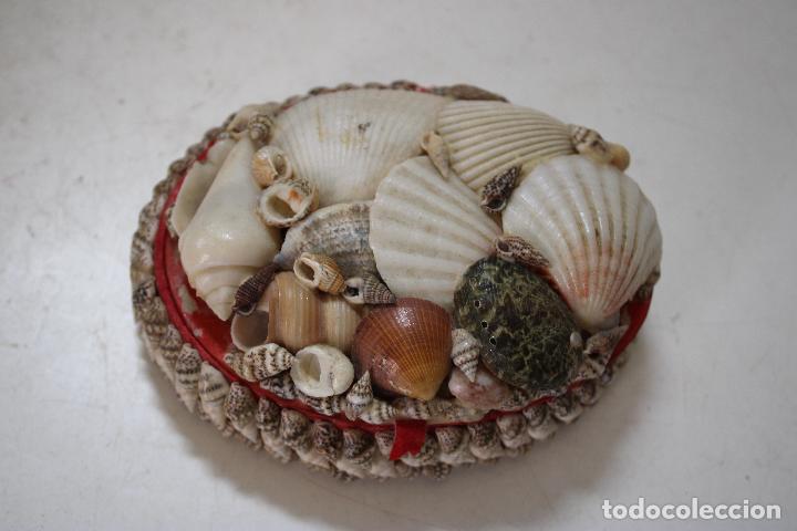Antig&uuml;edades: caja joyero con conchas de mar - Foto 5