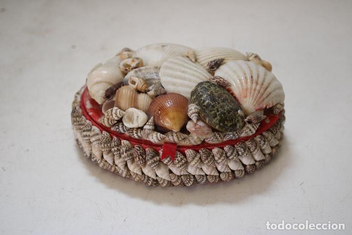 Antig&uuml;edades: caja joyero con conchas de mar - Foto 1
