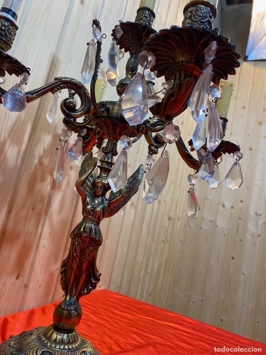Antig&uuml;edades: CANDELABRO DE BRONCE - Foto 2