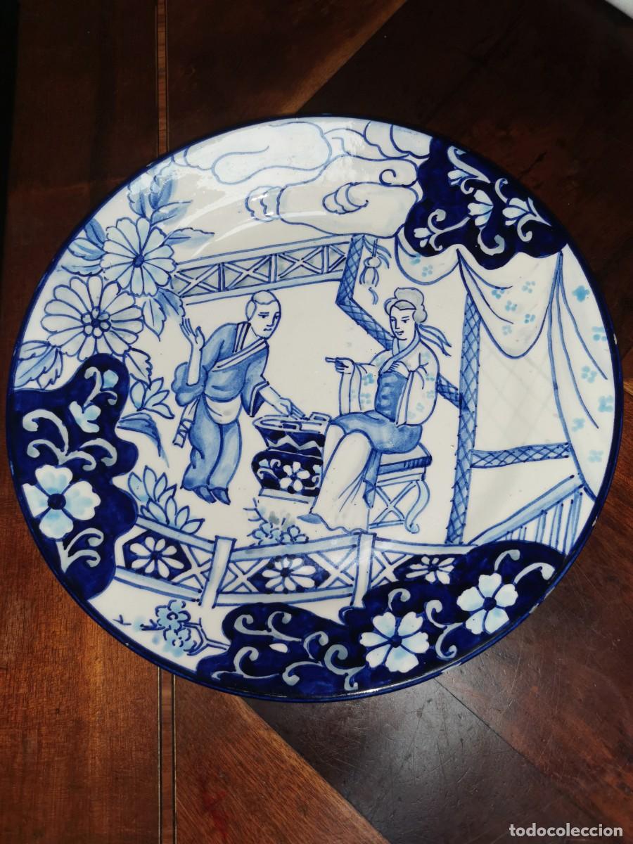 Antig&uuml;edades: PLATO CHINESCO CERAMICA MANISES - Foto 2