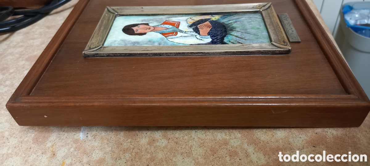 Antig&uuml;edades: Esmalte cuadro de Modigliani - Foto 5