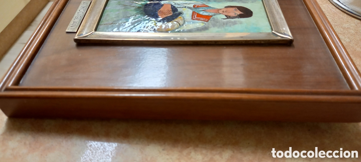 Antig&uuml;edades: Esmalte cuadro de Modigliani - Foto 6