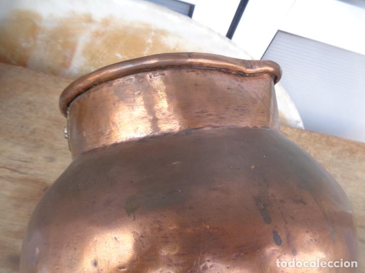 Antig&uuml;edades: GRAN JARRA DE COBRE SIGLO XIX - Foto 5