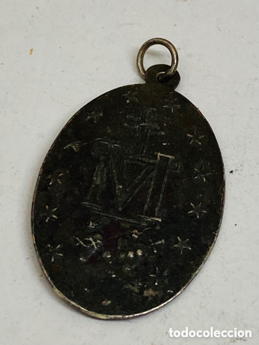 Antig&uuml;edades: Medalla de plata religiosa - Foto 2