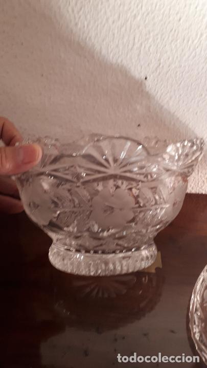 Antig&uuml;edades: Bombonera de cristal tallado - Foto 4