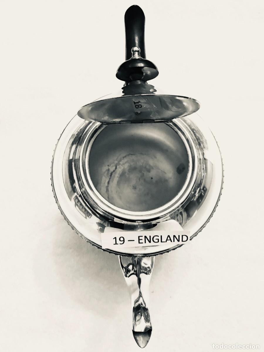 Antig&uuml;edades: TETERA DE ALPACA -INGLESA, PLATEADA, GRANDE - Foto 4