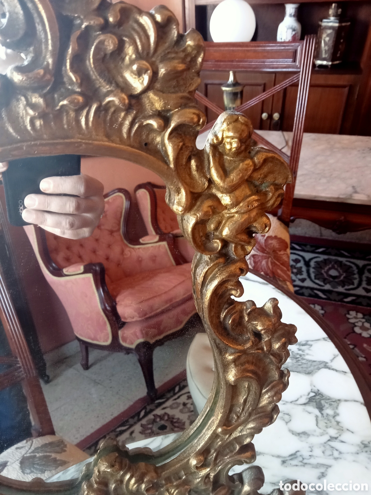 Antig&uuml;edades: ESPEJO BRONCE - Foto 3