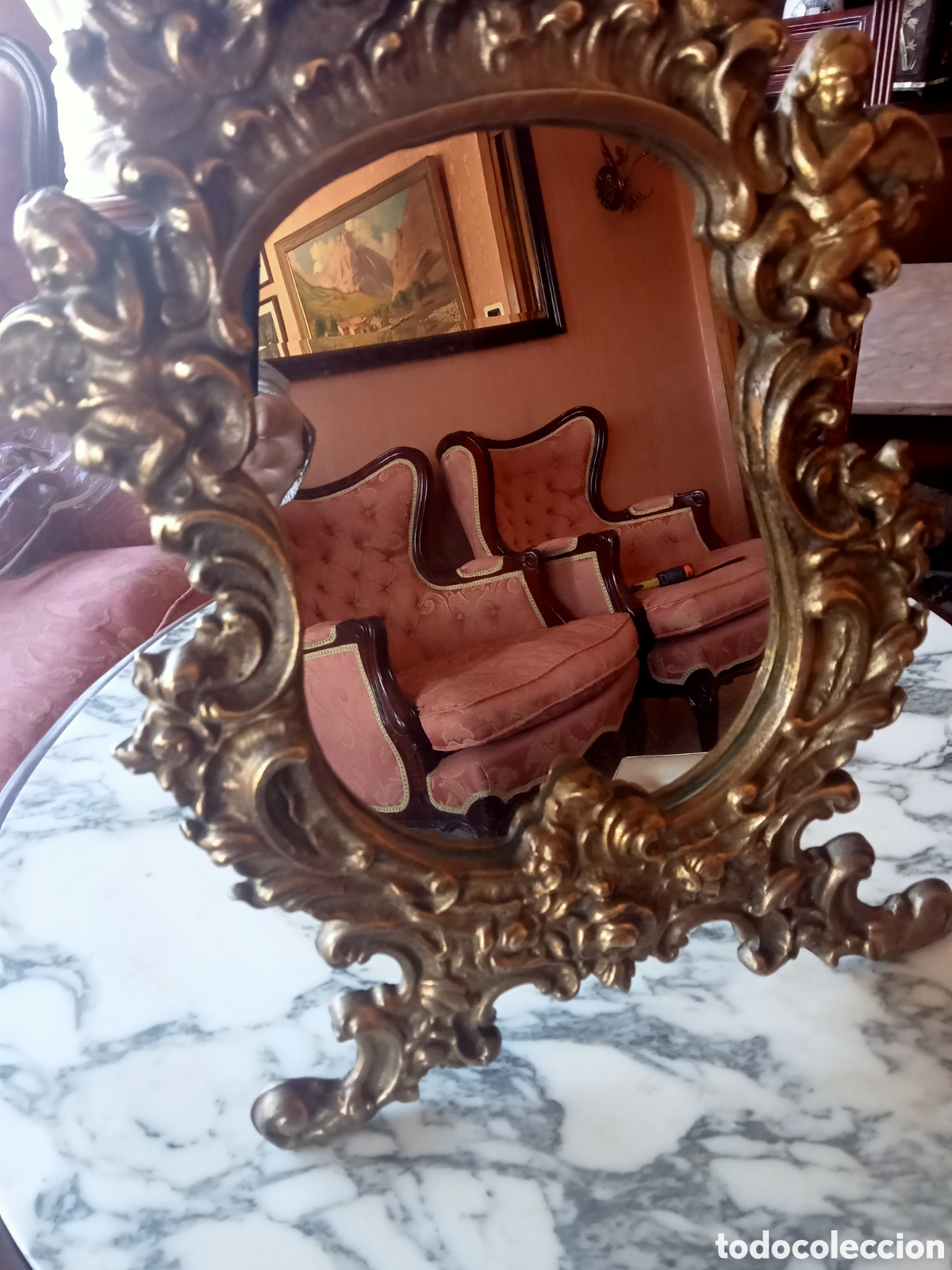 Antig&uuml;edades: ESPEJO BRONCE - Foto 4