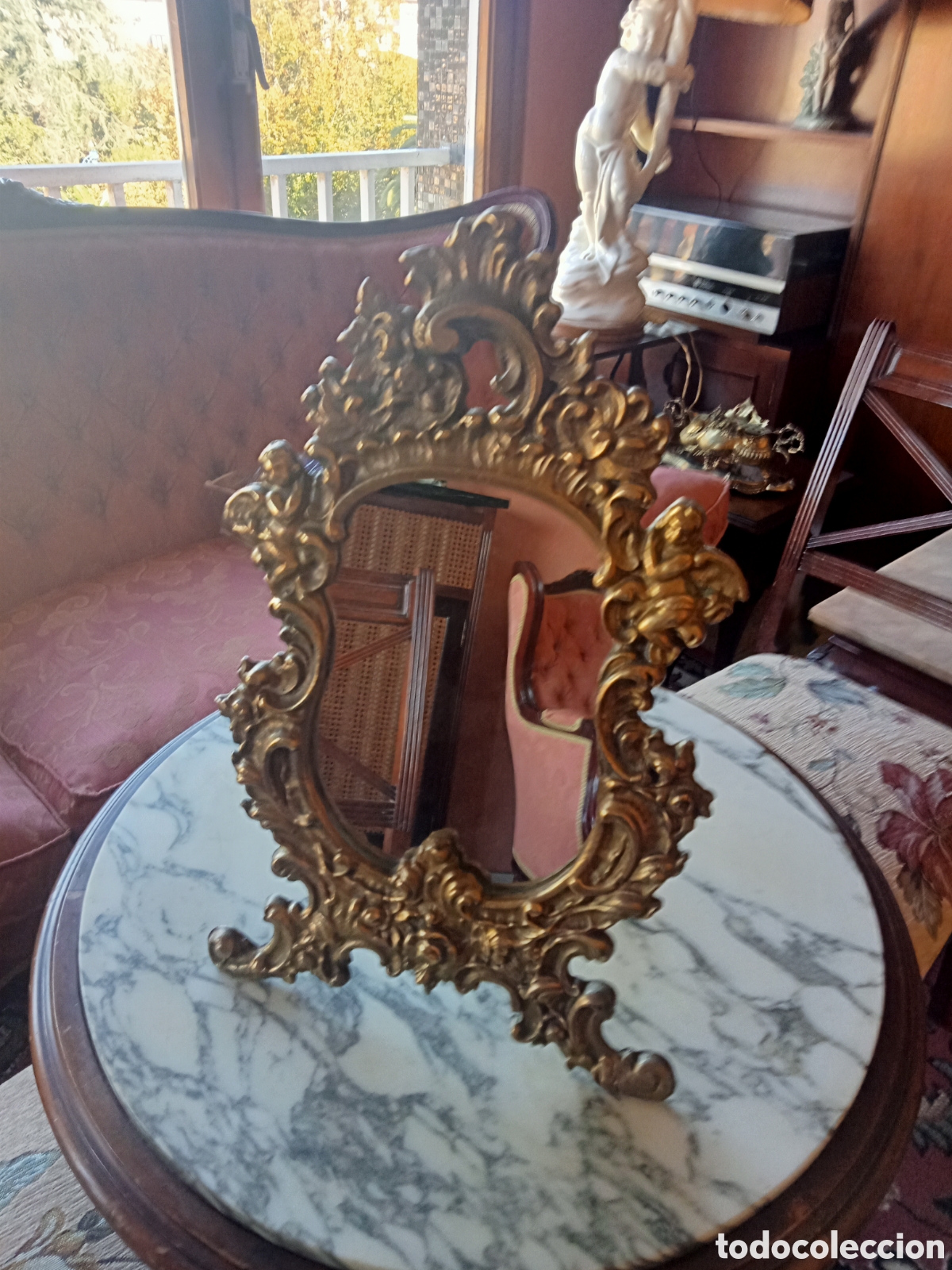 Antig&uuml;edades: ESPEJO BRONCE - Foto 2