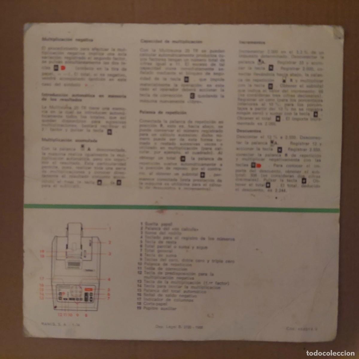 Antig&uuml;edades: Calculadora OLIVETTI. Funcionando - Foto 2
