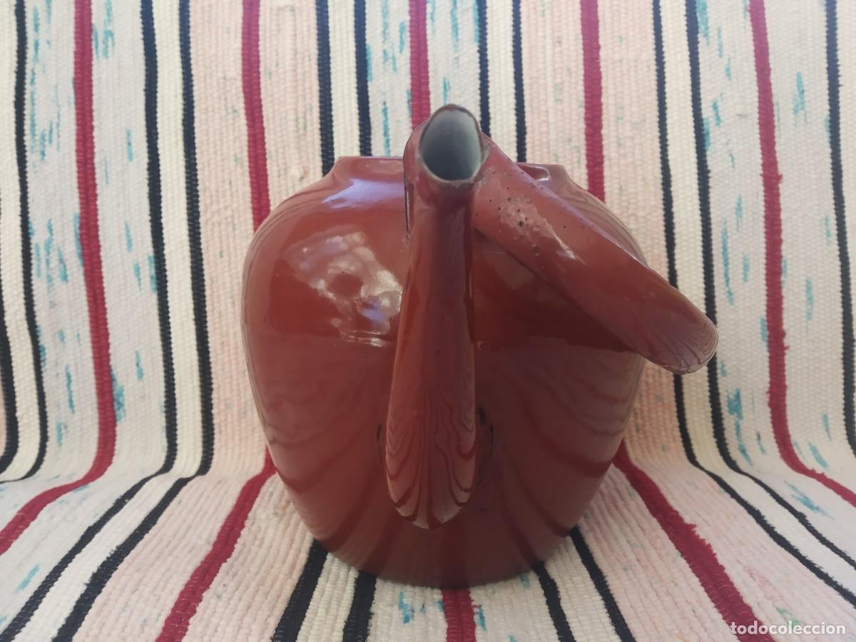 Antig&uuml;edades: CAFETERA - TETERA ESMALTADA PORCELANA - Foto 5
