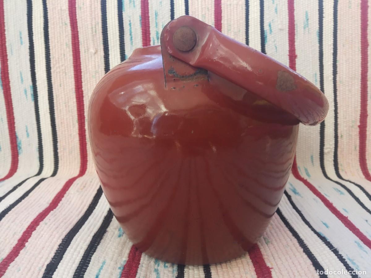 Antig&uuml;edades: CAFETERA - TETERA ESMALTADA PORCELANA - Foto 7