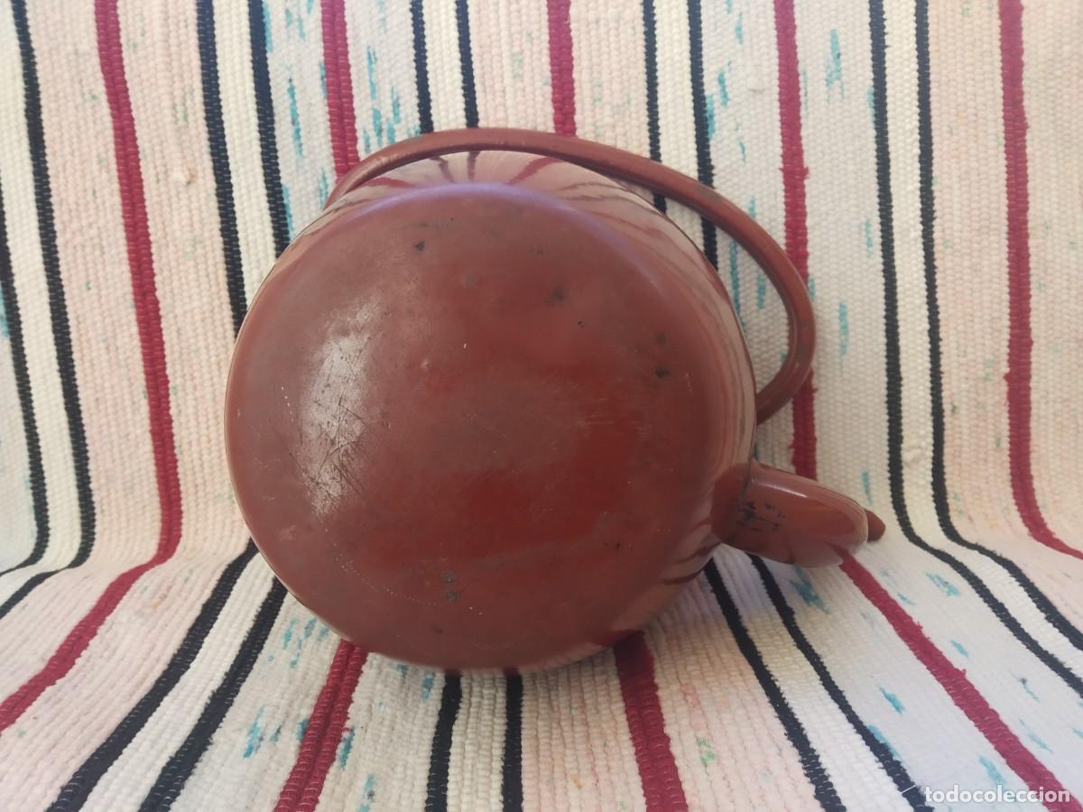 Antig&uuml;edades: CAFETERA - TETERA ESMALTADA PORCELANA - Foto 8