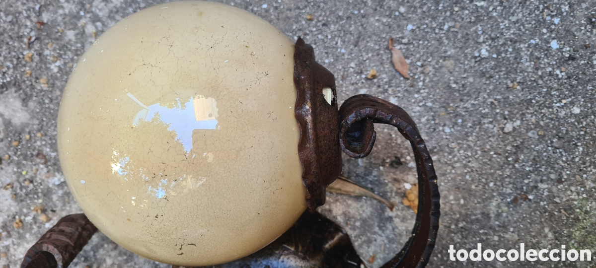Antig&uuml;edades: 2 Apliques de hierro forjado antiguos - Foto 4