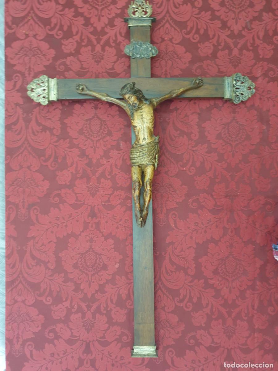 Antig&uuml;edades: CRISTO HISPANO COLONIAL( siglo XVII) - Foto 1