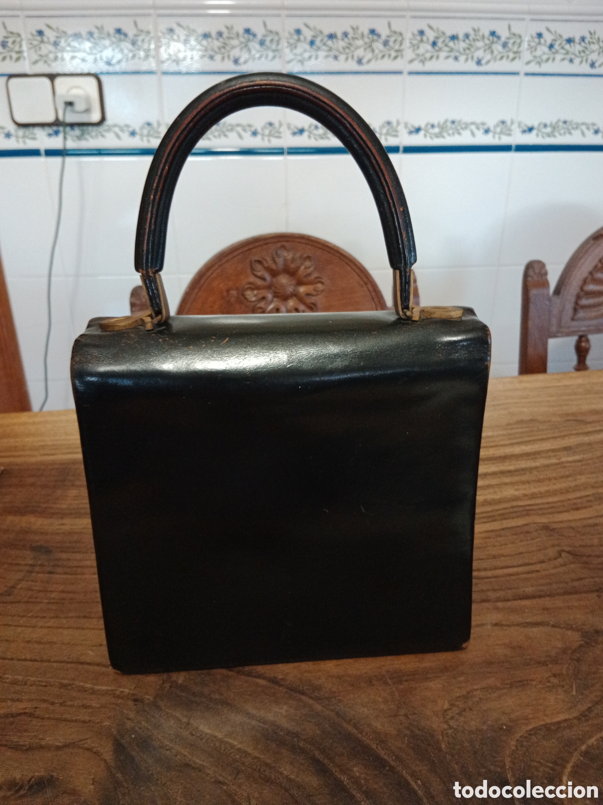 Antig&uuml;edades: Bolso de se&ntilde;ora a&ntilde;os40 - Foto 8
