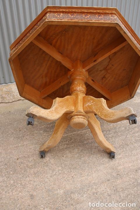 Antig&uuml;edades: mesa de marqueteria en madera de haya - Foto 4