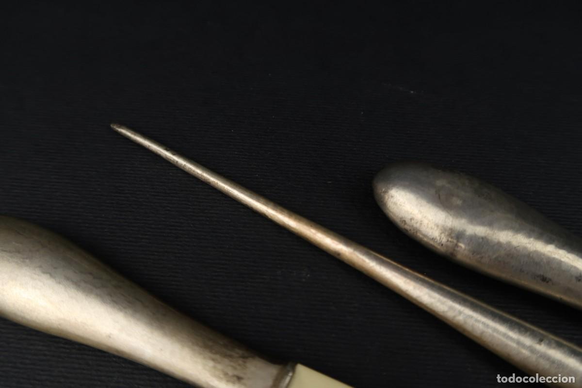 Antig&uuml;edades: Antiguo Conjunto de Escritura de Plata - Foto 4