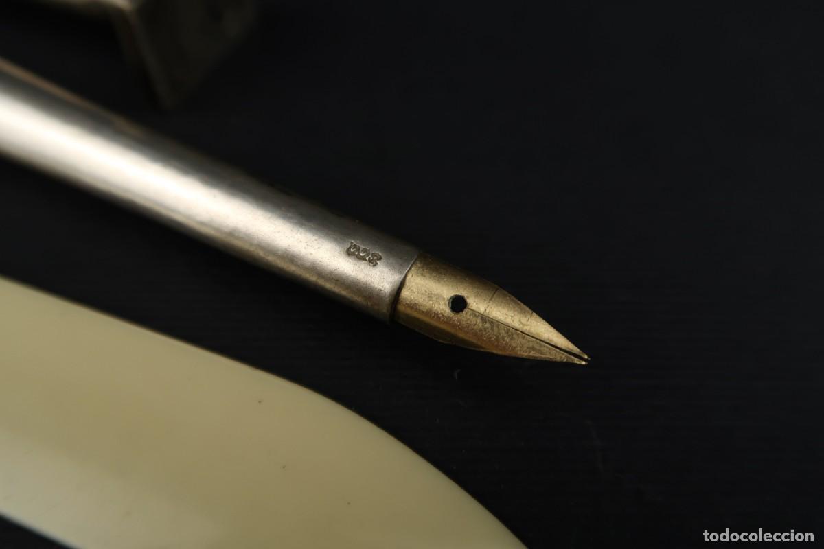 Antig&uuml;edades: Antiguo Conjunto de Escritura de Plata - Foto 6