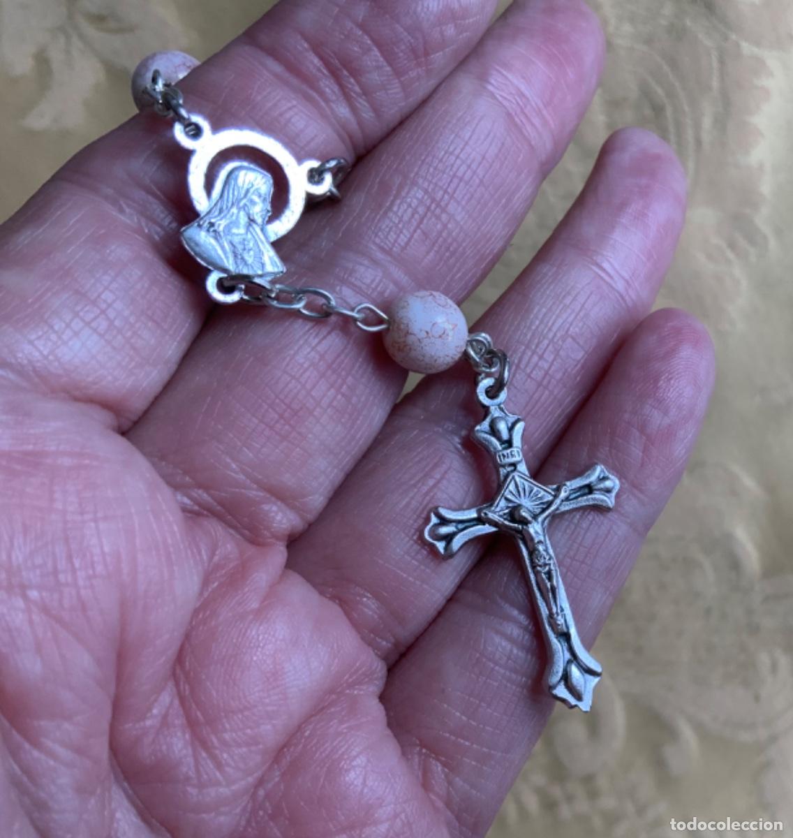 Antig&uuml;edades: ROSARIO DECENARIO CUENTAS ROSAS - Foto 6