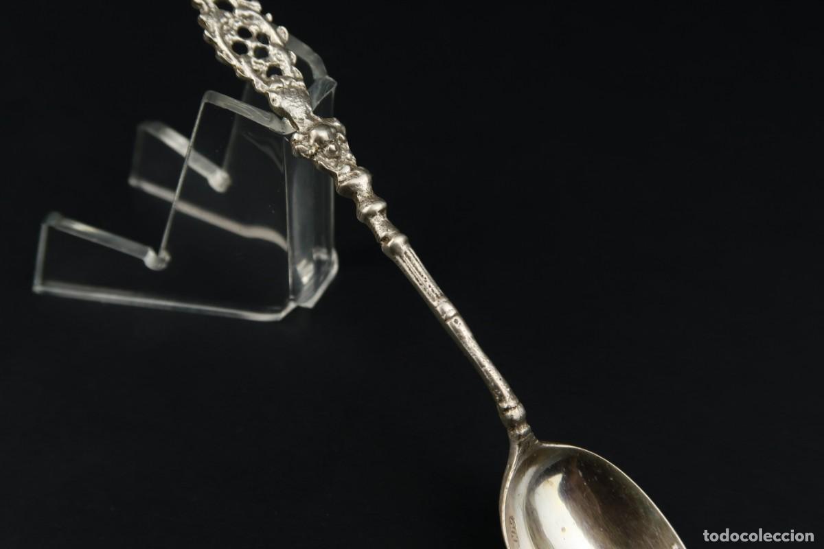 Antig&uuml;edades: Antigua Cuchara Turca de Plata - Foto 3
