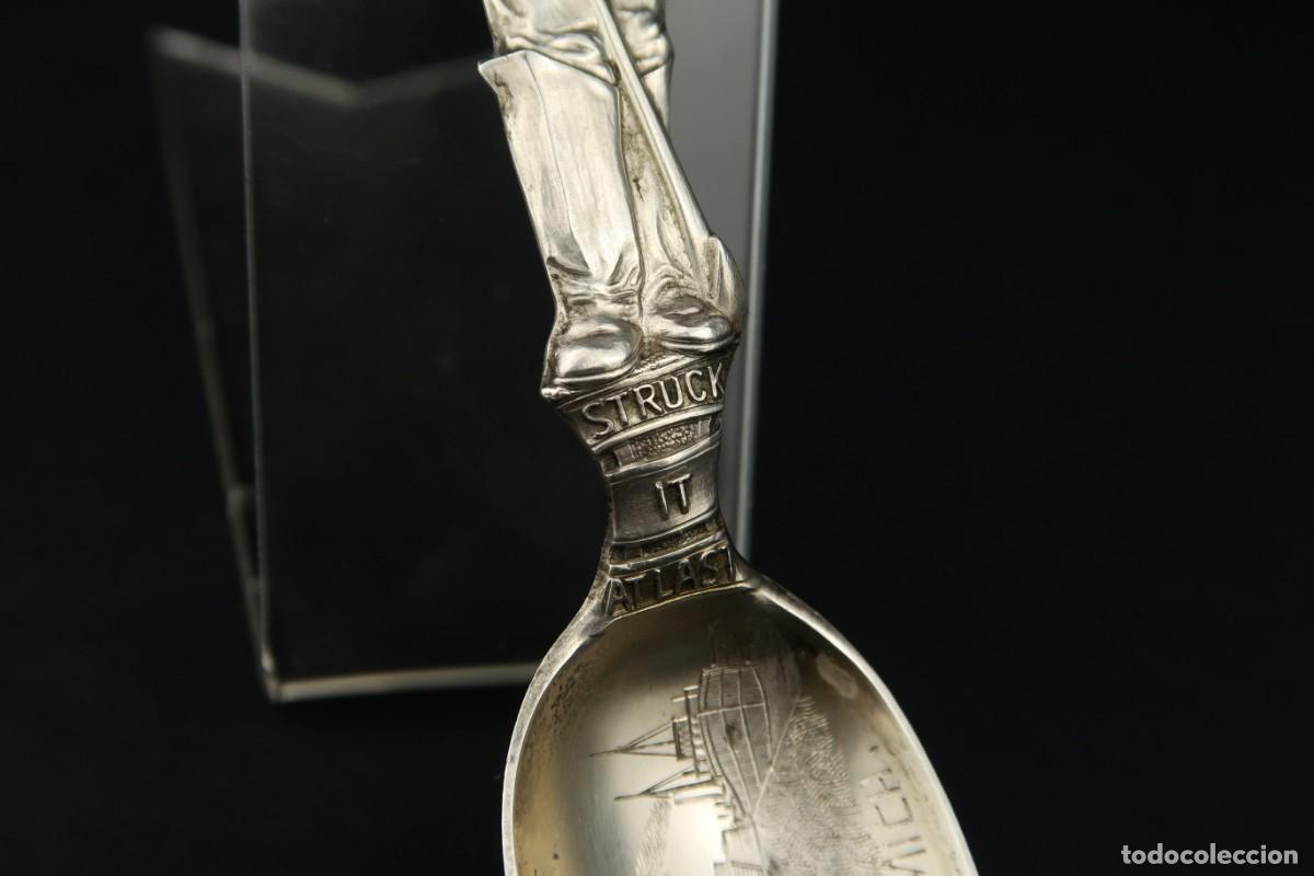 Antig&uuml;edades: Antigua Cuchara Inglesa de Plata - Foto 5
