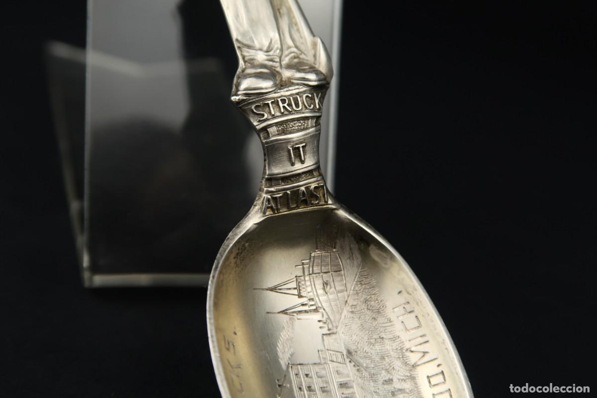 Antig&uuml;edades: Antigua Cuchara Inglesa de Plata - Foto 6