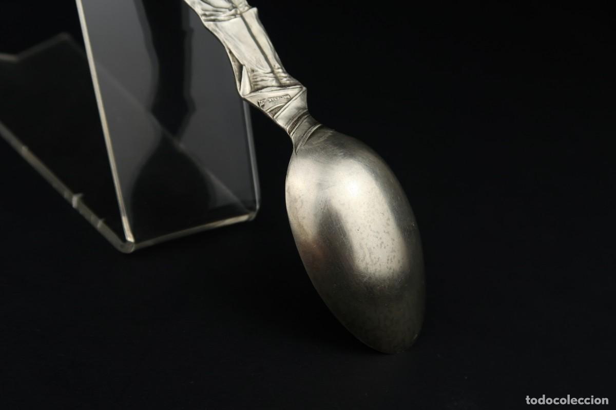 Antig&uuml;edades: Antigua Cuchara Inglesa de Plata - Foto 22