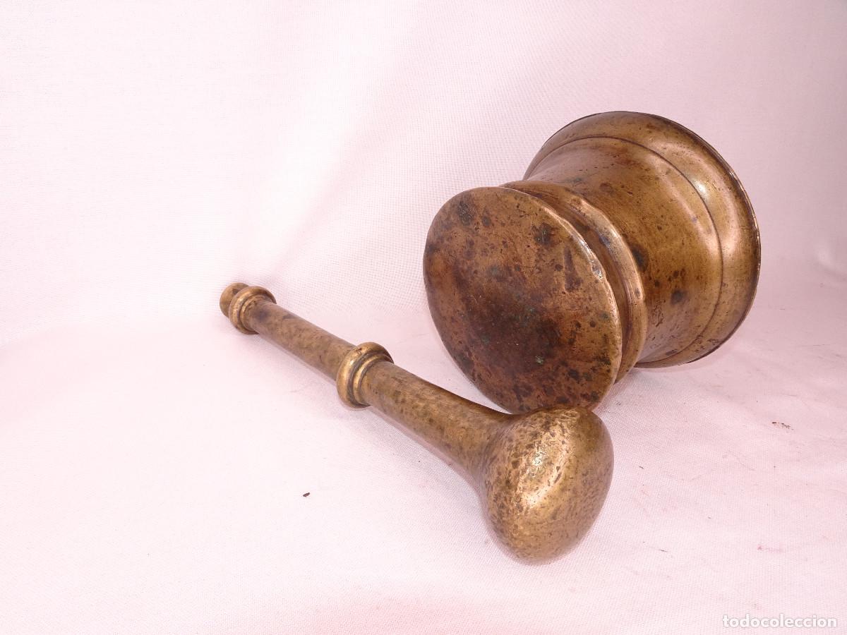 Antig&uuml;edades: Almirez / mortero antiguo en bronce Espa&ntilde;ol - Foto 5