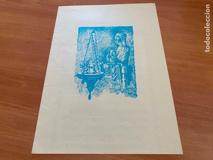 Antiguidades: GOIGS A LLAOR DE MADONA BRUNA (MONTSERRAT) CAPELLA D'IGUALADA. 1971 (AB-6)