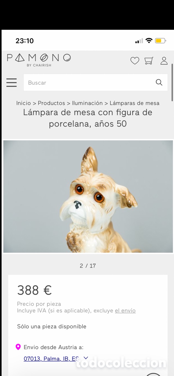 lámpara gato porcelana art decó- quemador de pe - Compra venta en  todocoleccion