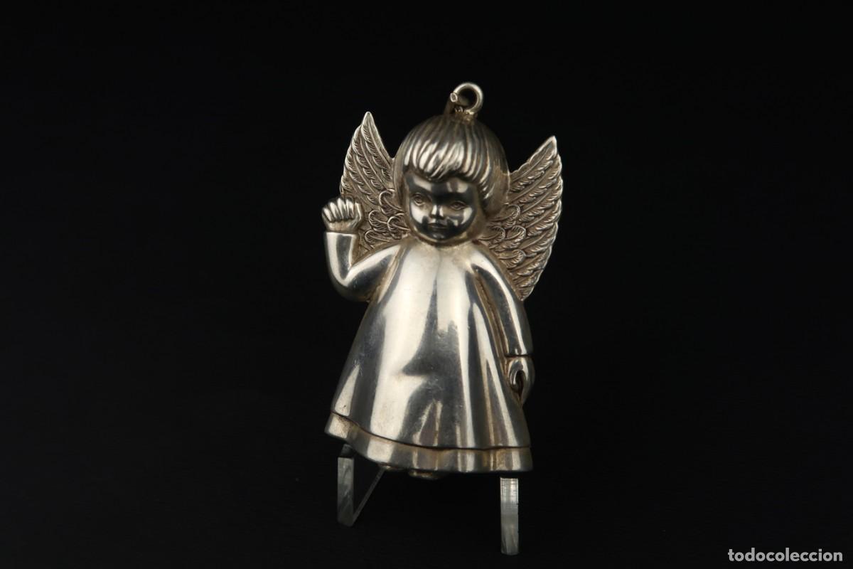 Antig&uuml;edades: Antiguo Colgante Angel de Plata - Foto 2