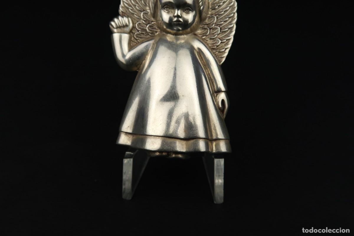 Antig&uuml;edades: Antiguo Colgante Angel de Plata - Foto 4