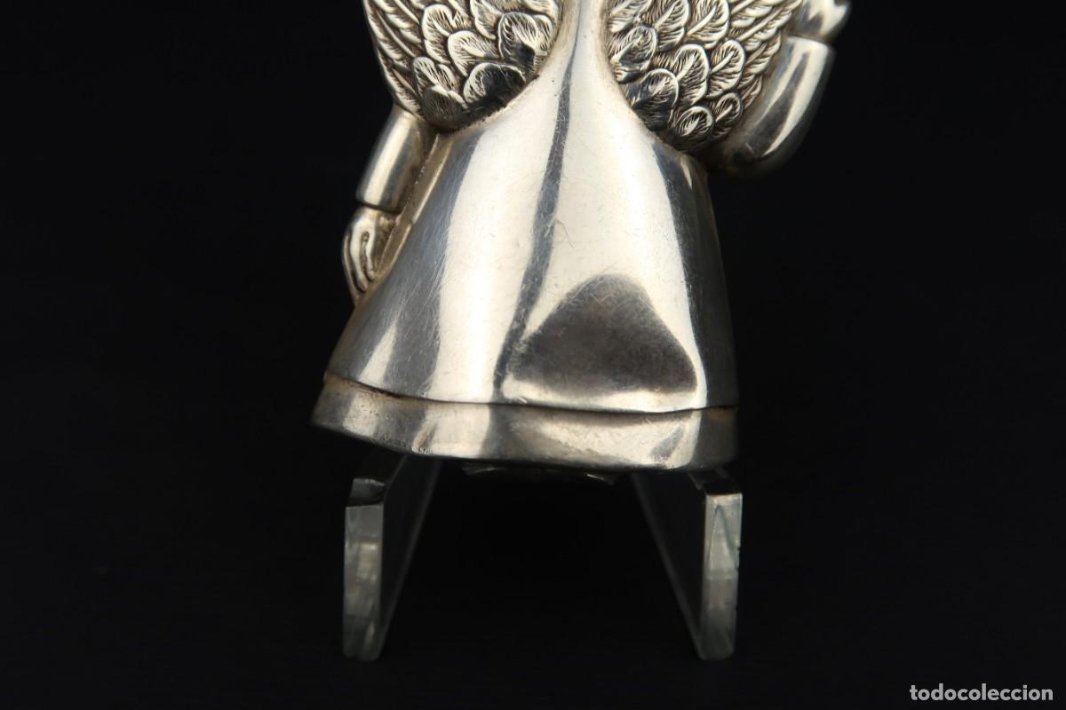 Antig&uuml;edades: Antiguo Colgante Angel de Plata - Foto 10
