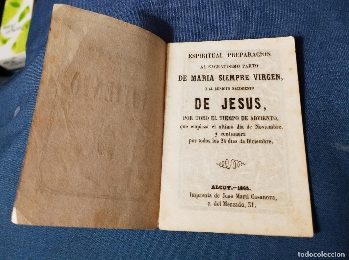 Antig&uuml;edades: Antiguo cuadernillo de 1868 de Ejercicio Devoto del Adviento - Foto 2