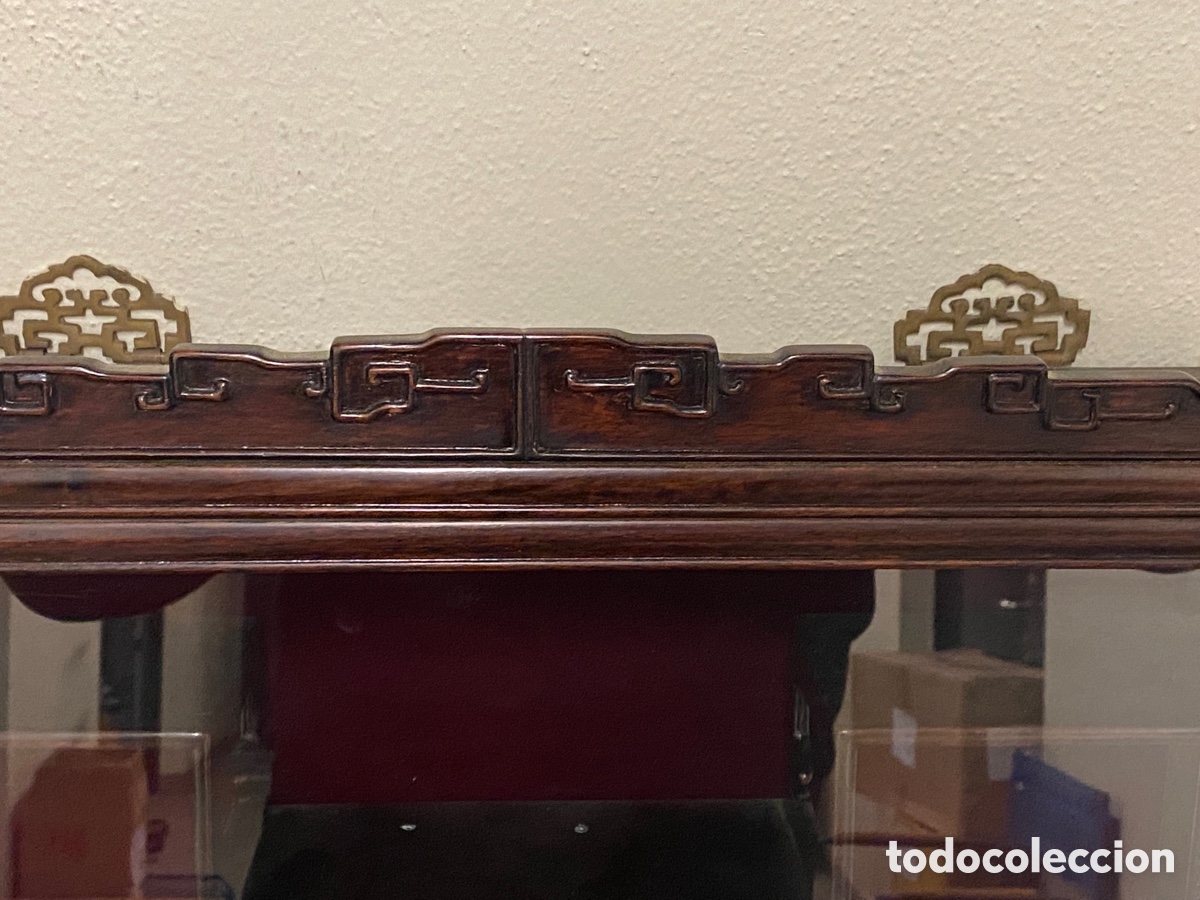 Antig&uuml;edades: Pareja de vitrinas de pared Chinas - Foto 5